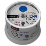 HIDISC　TYCR80YP50SPMG CD-R データ用 48倍速 700MB ホワイトワイドプリンタブル スピンドルケース 50枚 