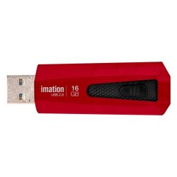 画像1: imation USB2.0 USBメモリ スライド式16GB RED
