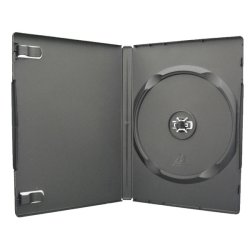 画像1: Mロック FD1001 ＤＶＤトールケース　15mm　黒（1枚収納） １ケース1００枚 