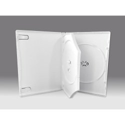 画像1: Mロック FD1084 ＤＶＤトールケース　15mm　白（3枚収納） １ケース1００枚 