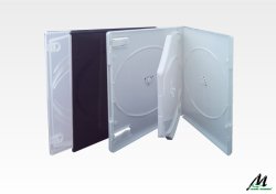 画像1: Mロック FD1180 ＤＶＤトールケース　15mm　白（4枚収納） １ケース1００枚 