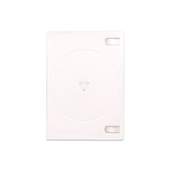 画像2: Mロック FD1180 ＤＶＤトールケース　15mm　白（4枚収納） １ケース1００枚 