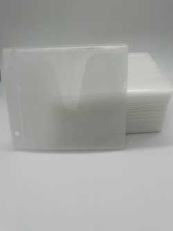 画像2: 2穴　厚手両面収納不織布ケース（Vカット） ★送料無料★ １ケース４０００枚 