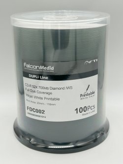 画像1:  Ｆａｌｃｏｎ　FDC002 ダイヤモンドFull Dye CoverageＣＤ-Ｒ52倍 １ロール１００枚