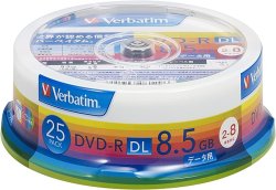 画像1: Verbatim DHR85HP25V1 ＤＶＤ-Ｒ　DL８倍  ★送料無料★ １スピンドル２５枚
