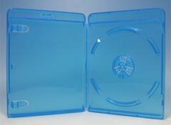 画像1: ブルーレイケース　12.5mmクリアブルー（１枚収納） １ケース1００枚  (1)