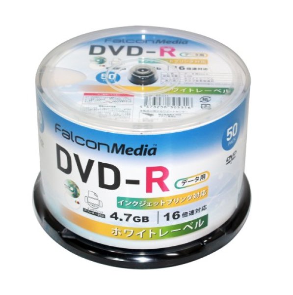 画像1: FalconMedia　BE031 ＤＶＤ-Ｒ16倍 １スピンドル５０枚  (1)