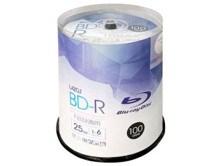 Lazos L-B100P BD-R 25GB 6倍速☆送料無料☆1ケ－ス600枚 ブランク 