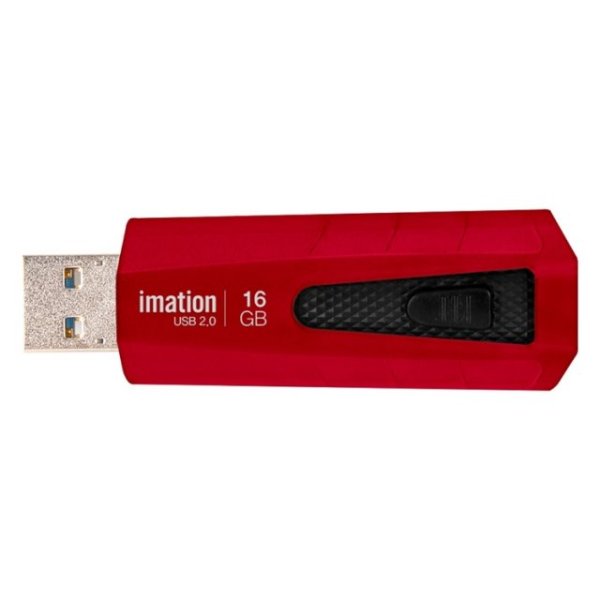 画像1: imation USB2.0 USBメモリ スライド式16GB RED (1)