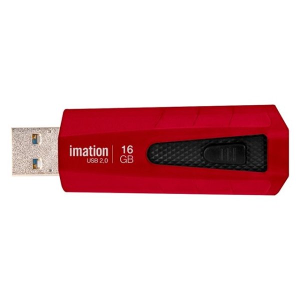 画像1: imation USB2.0 USBメモリ スライド式16GB RED (1)