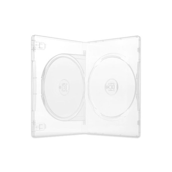 画像3: Mロック FD1042 ＤＶＤトールケース　15mm　透明（2枚収納）トレータイプ １ケース1００枚  (3)