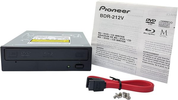 画像1: パイオニア　BDR-212V  [DVD書込み強化モデル] 業務用スーパーマルチＢDドライブ（SATAケーブル 、取り付けネジ付）  (1)