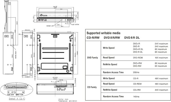 画像3: PLEXTOR　PX-891SAF 業務用内蔵DVDドライブ（品質検査ソフトウェア PLEXTOOLS Lite付属）　  (3)