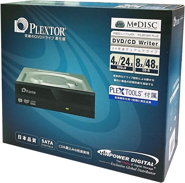 画像1: PLEXTOR　PX-891SAF PLUS [高耐久モデル] 業務用内蔵DVDドライブ（品質検査ソフトウェア PLEXTOOLS Lite付属)  (1)