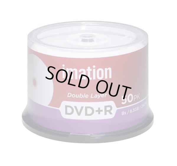 画像1:  imation  IMDL+85 DVD+R DL ８倍 １スピンドル５０枚 (1)