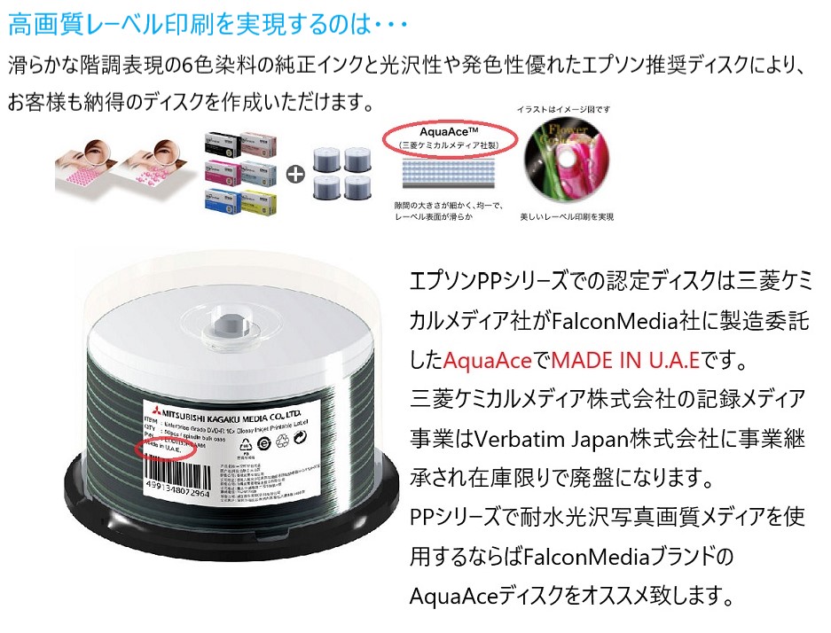 EPSON PPシリーズ用インクカートリッジ 全６色 セット☆送料無料☆ ブランクメディア販売 （Produced by株式会社BIG ONE）